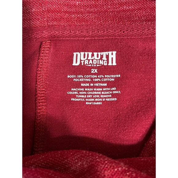 Duluth Trading Co. Red Mock Neck Long Sleeve Pullover – Women’s XXL EUC - Picture 2 of 6